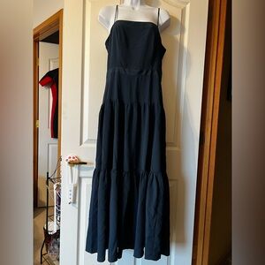 Elegant Navy Blue Maxi Dress